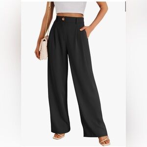 Wide leg dress pants